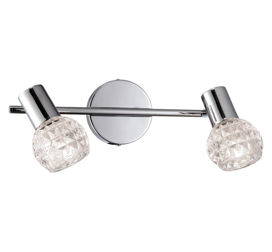 Akamu 2 - Light Dimmable Silver Armed Sconce