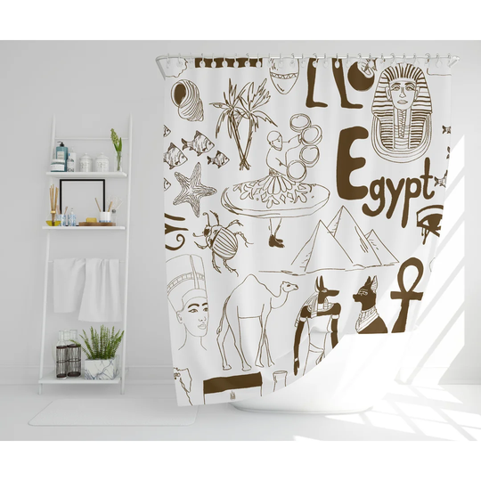 Rek Polyester Shower Curtain