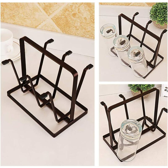 Drip Irrigation Shelf Cup Holder Cup Holder Black Bottle Stainless Steel Cup Holder Crystal Cup Holder Cup Holder Drain Pipe Hanger Shelf