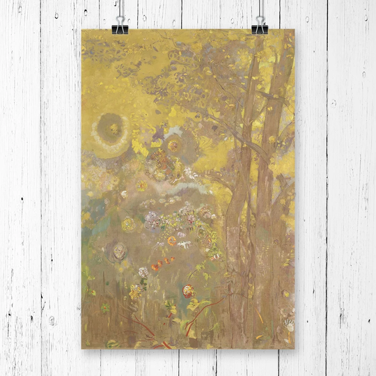 'Trees' by Odilon Redon Painting print