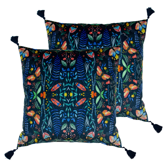 Caviness Kaleidoscopic Cushion with Filling
