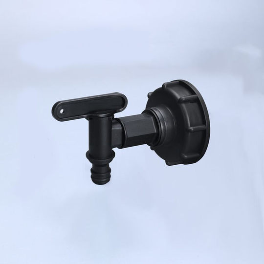 S60x6 faucet connection for ibc tank