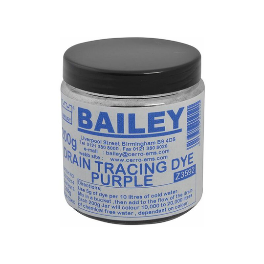 3592 Drain Tracing Dye - Purple - Bailey