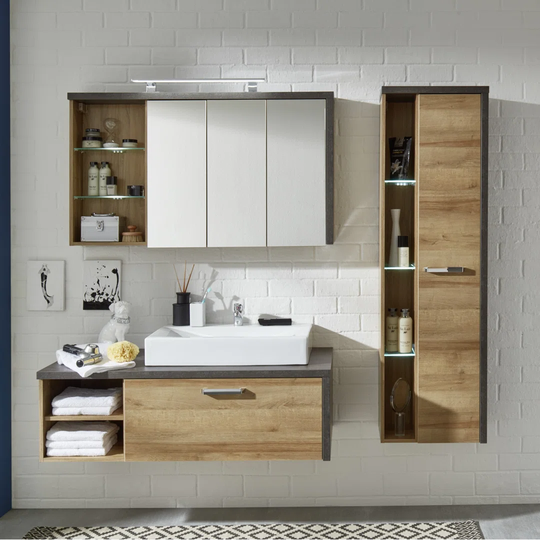 Corlew 3 Piece Bathroom Storage Furniture Set