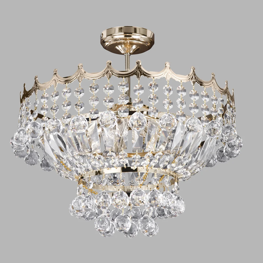 5-Light 42cm Semi Flush Mount