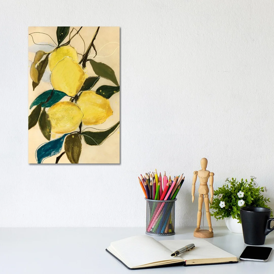 Lemon Study I by Leigh Viner - Graphic Art on Canvas