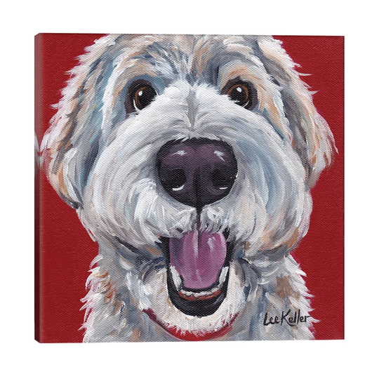 'Golden Doodle' by Chuck Black - Wrapped Canvas Painting Print