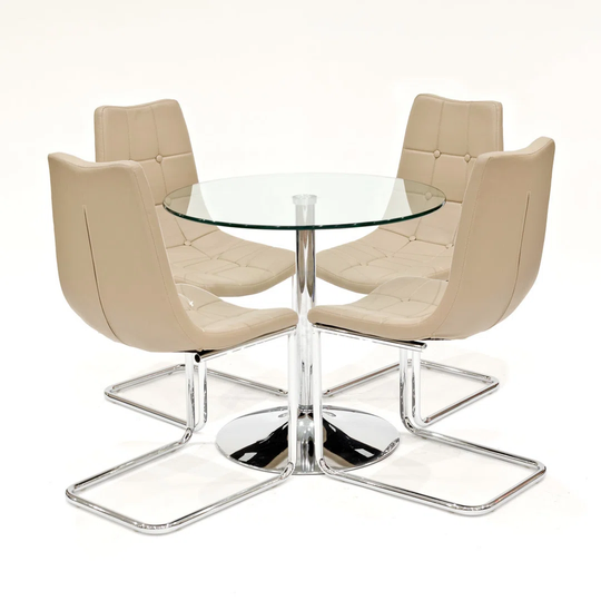 Daggett Dining Set with 4 Chairs