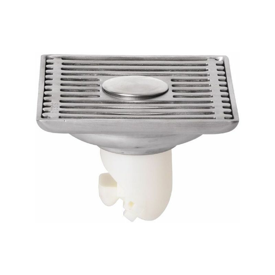 Square Shower Drain Stainless Steel Square Floor Drain Anti-odor For Bathroom Large Caliber (Size: 100 * 100mm , b)