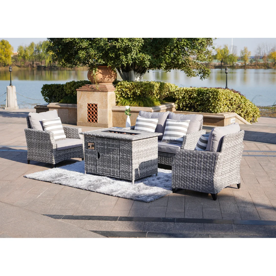 Onesiphoros 4 Seater Rattan Sofa Set