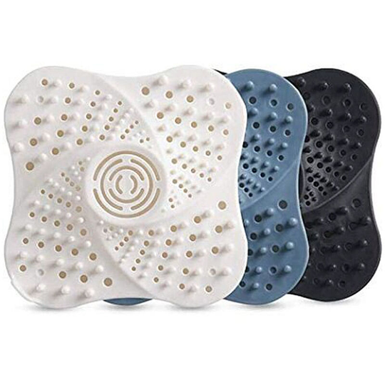 3 pieces of shower floor drain and floor drain filter tub silicone tube filter with suction cup bathroom