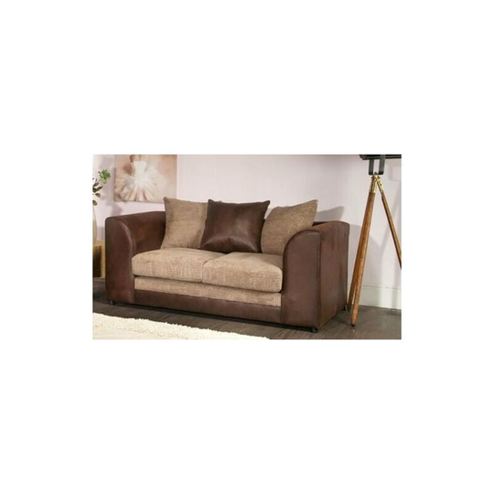 Darcey 2 Seater Sofa - Brown & Coffee