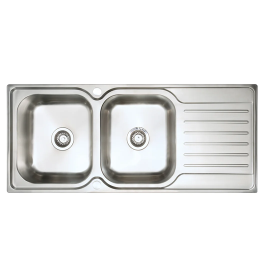 Percy Double Bowl Inset Kitchen Sink