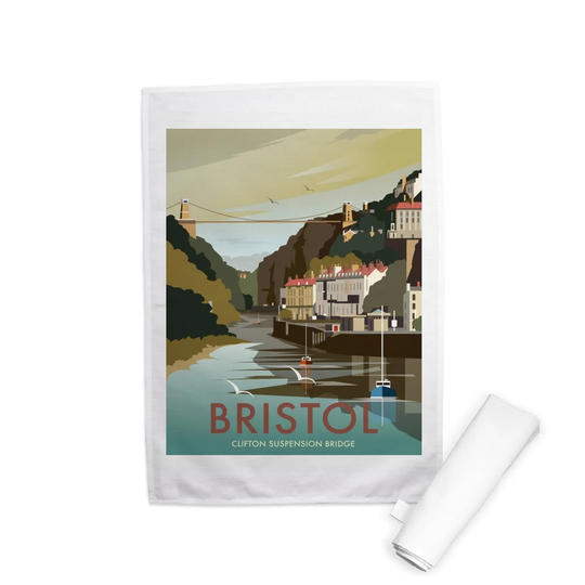 Clifton Suspension Bridge over The River Avon, Bristol Tea Towel
