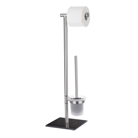Lima Freestanding Toilet Roll and Brush Holder