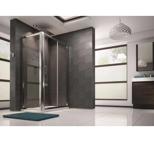 Waverley Framed Tempered Glass Hinged Shower Door