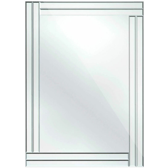Bevelled Edge Mirror with Double Line Frame - Premier Housewares