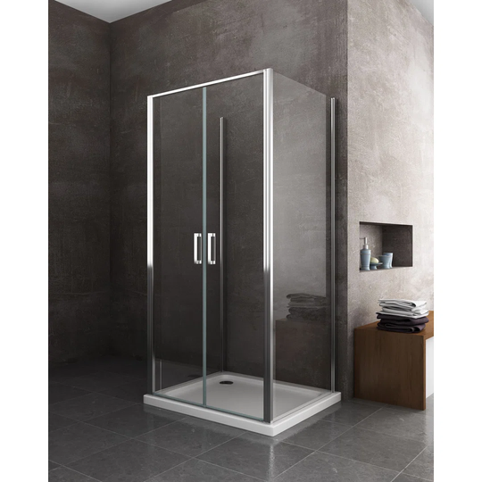 Grawbadger Rectangular Shower Enclosure with Tray