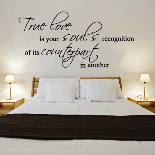 True Love Heart Decal Vinyl Wall Sticker