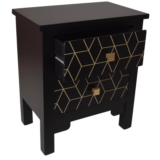 Slovan 2 Drawer Bedside Table