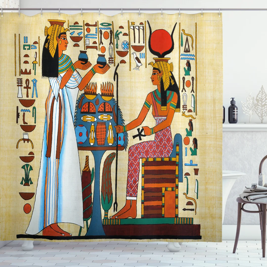Bayek Polyester Shower Curtain Set