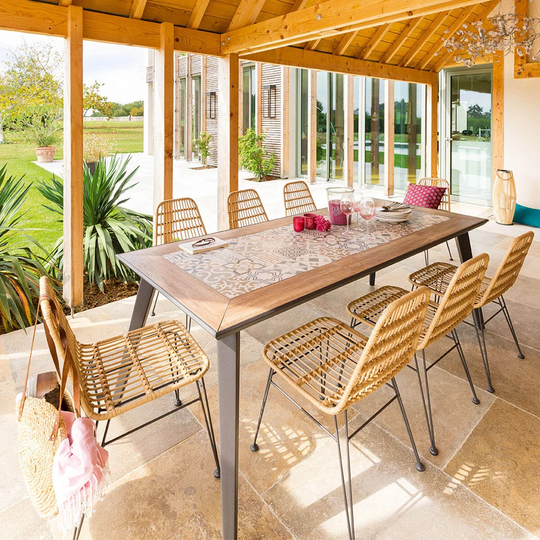 Cetronia Steel Dining Table