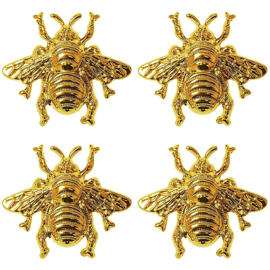 4pcs drawer handle cabinet handle door handle cabinet handle with screw golden bee handle