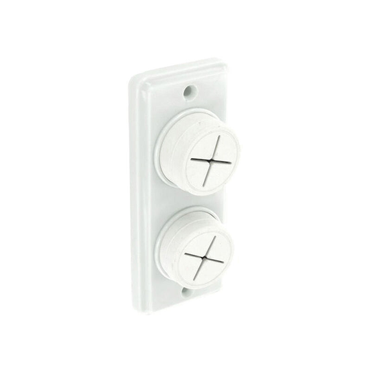 Towel Holder White Double S6361 - Securit