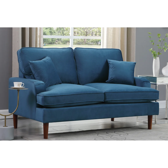 2 Seater Sofa With 2 Scatter Cushions Grey
