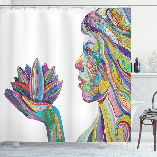 Arijit Polyester Shower Curtain Set