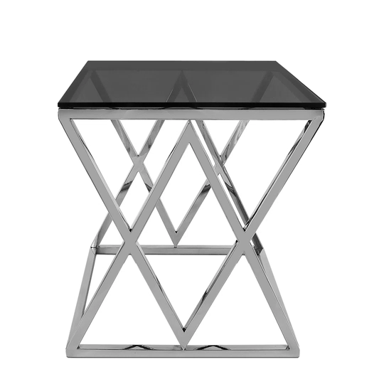 ADM - Sofa Side Table ''Victoria Luxury Series'' - Color Grey