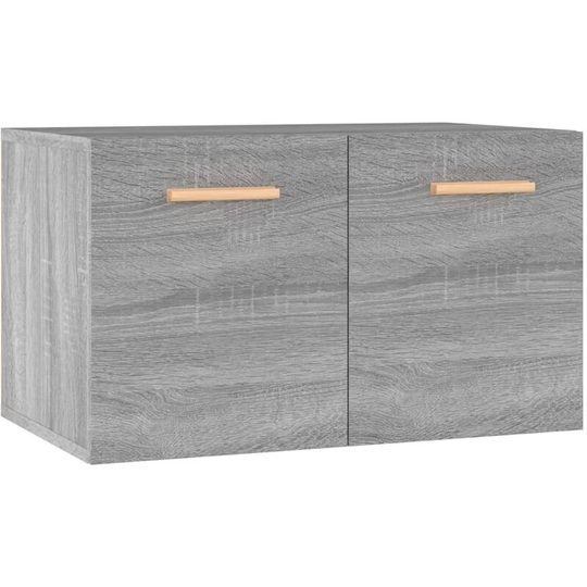 Wall Cabinet Grey Sonoma 60x36.5x35 cm Engineered Wood Vidaxl Grey