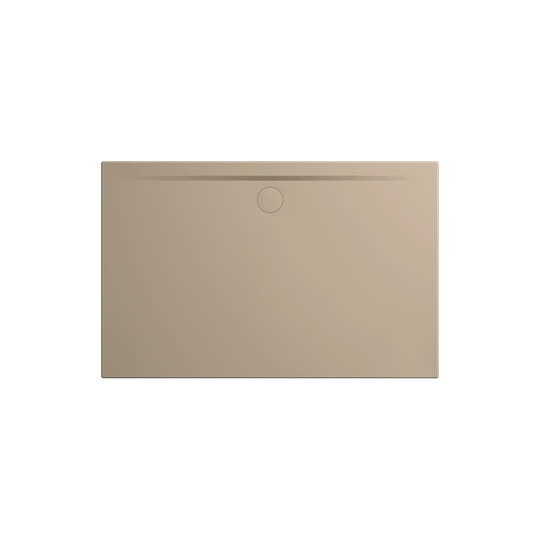 Superplan Zero 1300 x 800 mm Steel Enamel Shower Tray - Warm Beige
