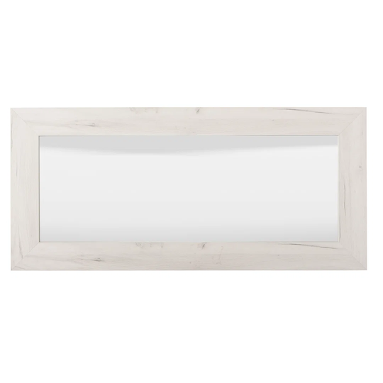 Ruqayyah Wood Framed Wall Mounted Bathroom Mirror in Brown