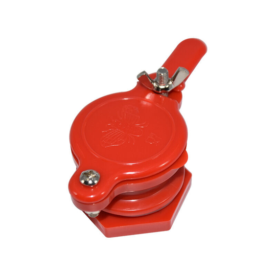 Valve for Honey Extractor Beekeeping Tool,Nylon+Stainless Steel Bee Honey Valve Bucket Faucet Beekeeping Bottling Tool(Red)
