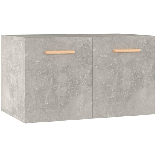 Wall Cabinet Concrete Grey 60x36.5x35 cm Engineered Wood Vidaxl Grey