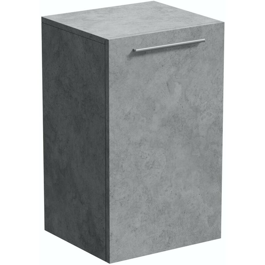 Morris dark concrete grey wall hung cabinet 660 x 400mm - Grey - Mode