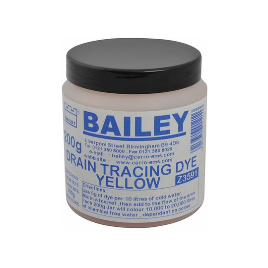 3591 Drain Tracing Dye - Yellow - Bailey