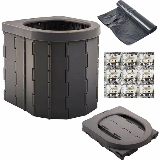Perlerare - Portable toilet, outdoor camping toilet, fishing toilet, squatting toilet, camper toilet, foldable toilet, portable toilet, camping