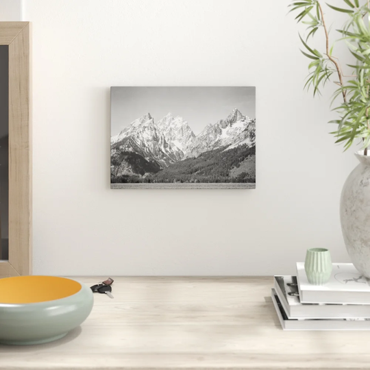 'Grand Teton Wyoming' by Ansel Adams Graphic Art
