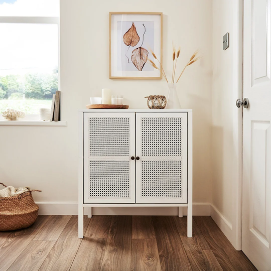 Charlie Solid Wood 2-Door Cabinet Accent Chest