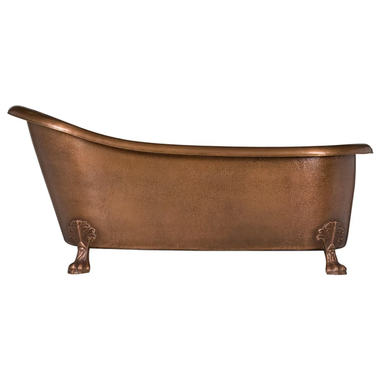 1676mm x 813mm Clawfoot Slipper Bathtub