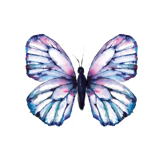 Butterfly Iridescent by Sara Berrenson - Graphic Art Print on Canvas
