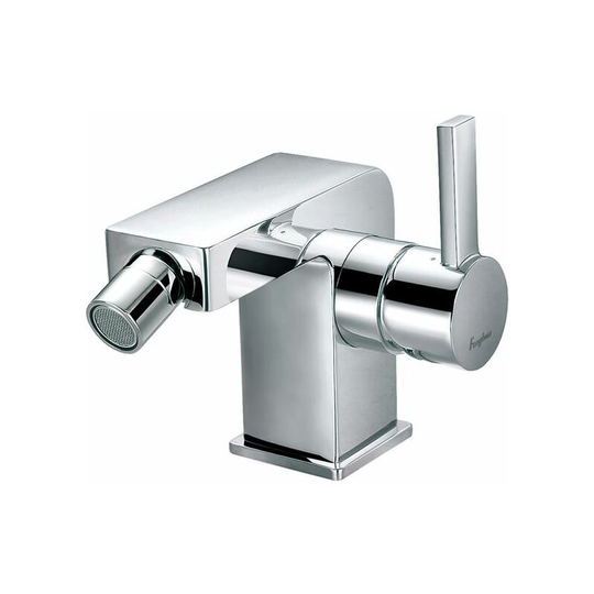 Flova - Str8 Bidet Mixer With Clicker Waste Set - Chrome - stbid - Chrome