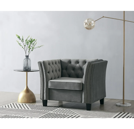 Dalessio 1 Seater Chesterfield Sofa