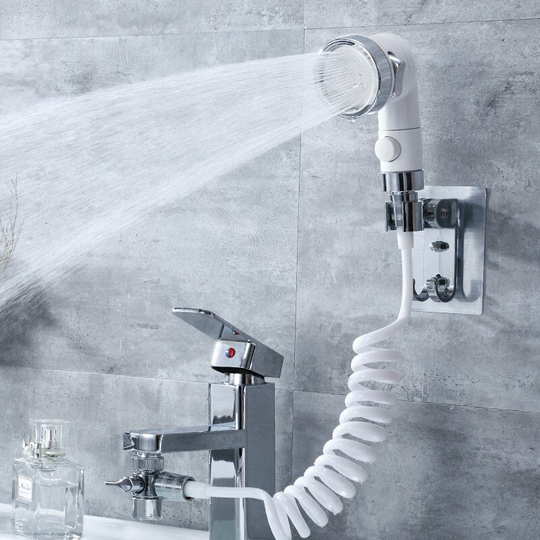 Perlerare - Sink Shower Head, Telescopic Hose Hand Shower for Bidet Wall Sink Shower Head, Water Saving Shower Head Perfect for Washing Hair or