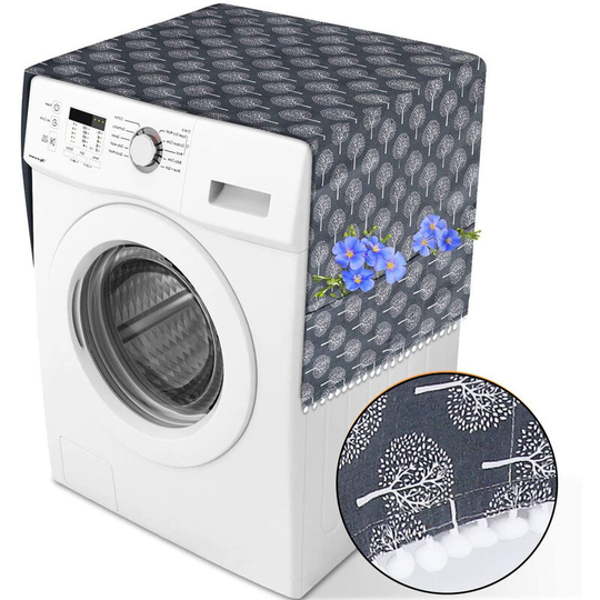 Side Storage Bag for Washing Machine Cover Anti-Slip Washer And Dryer Top Covers, Fridge Dust Cover, Washing Machine Top Cover Front Load Style 3
