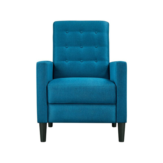 Fabric Recliner Chair Reclining Sofa, Blue - blue - Yaheetech