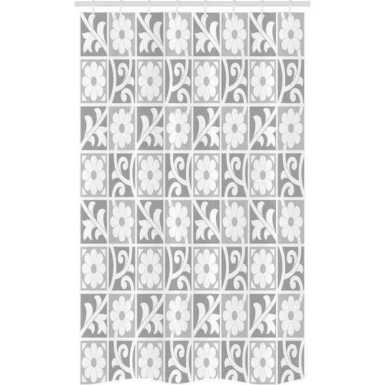 Harmtine 8 Piece Polyester Shower Curtain Set + Hooks