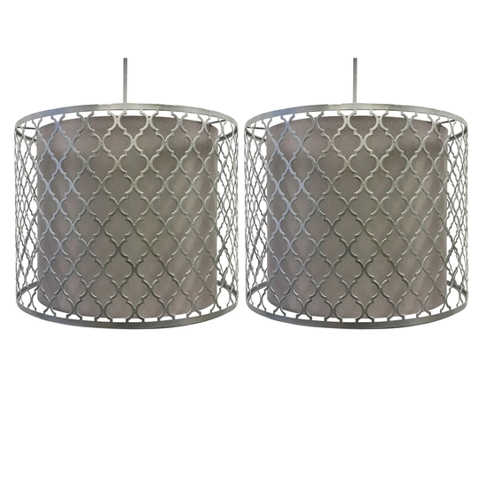 30cm Metal Drum Pendant Shade